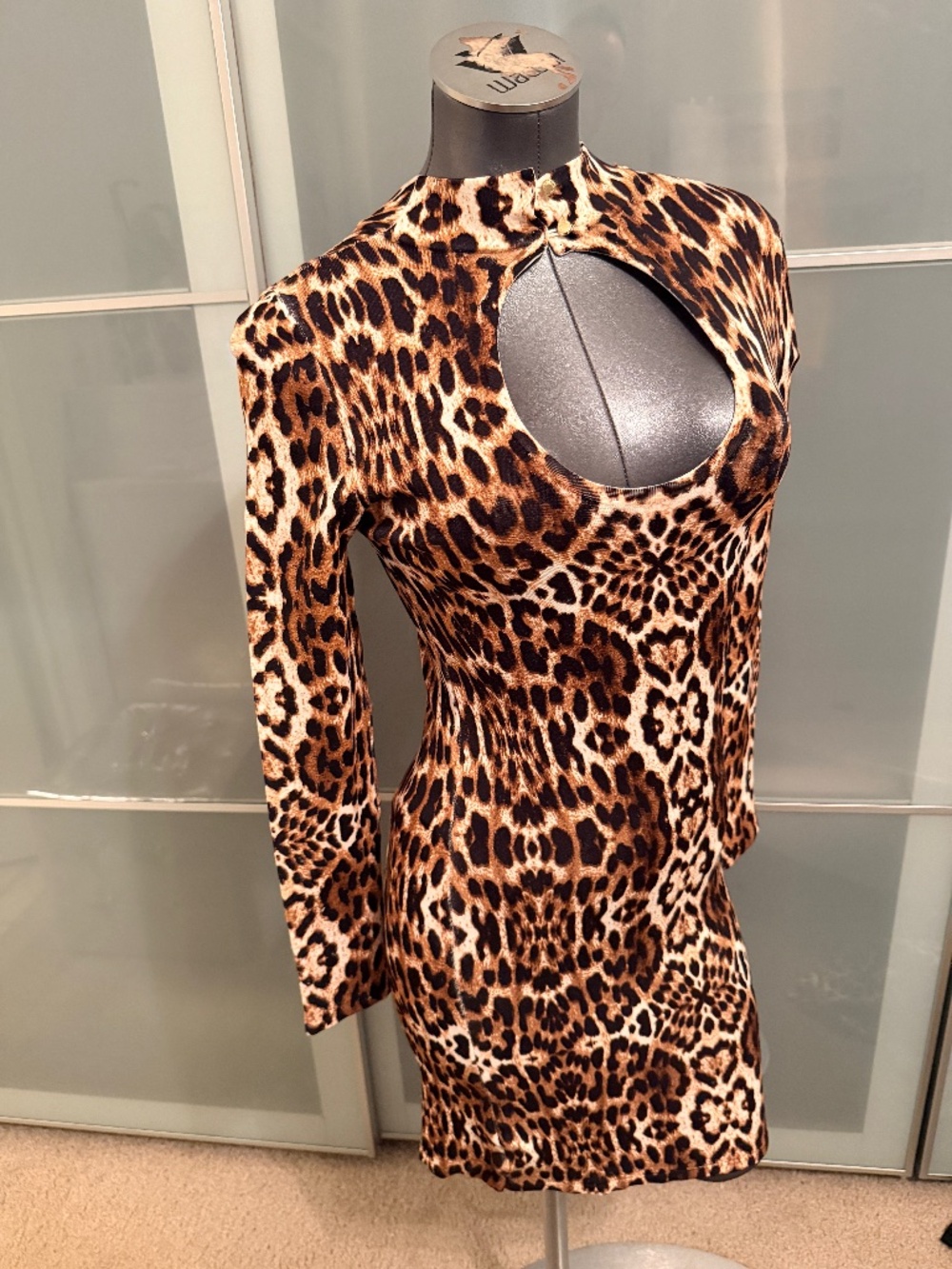 BEBE LEOPARD DRESS